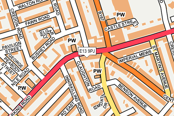 E13 9PJ map - OS OpenMap – Local (Ordnance Survey)