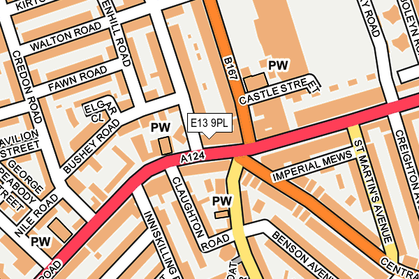 E13 9PL map - OS OpenMap – Local (Ordnance Survey)