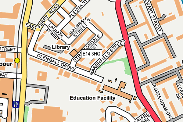 E14 3HQ map - OS OpenMap – Local (Ordnance Survey)