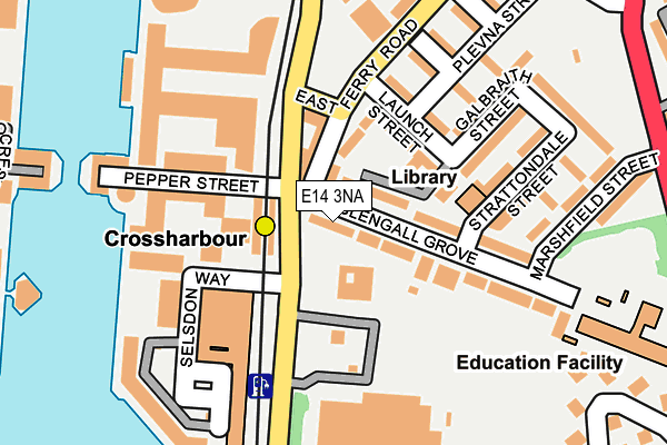 E14 3NA map - OS OpenMap – Local (Ordnance Survey)