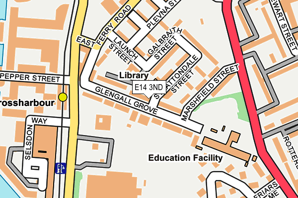 E14 3ND map - OS OpenMap – Local (Ordnance Survey)