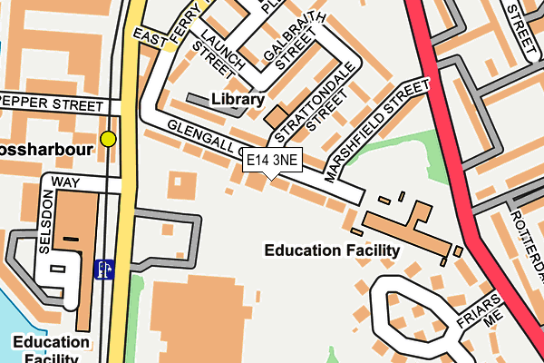 E14 3NE map - OS OpenMap – Local (Ordnance Survey)