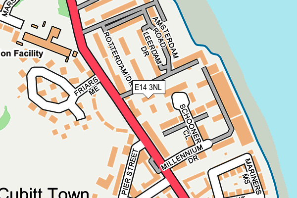 E14 3NL map - OS OpenMap – Local (Ordnance Survey)