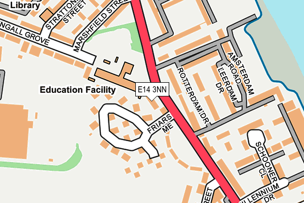 E14 3NN map - OS OpenMap – Local (Ordnance Survey)