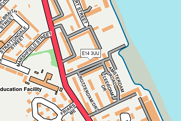 E14 3UU map - OS OpenMap – Local (Ordnance Survey)