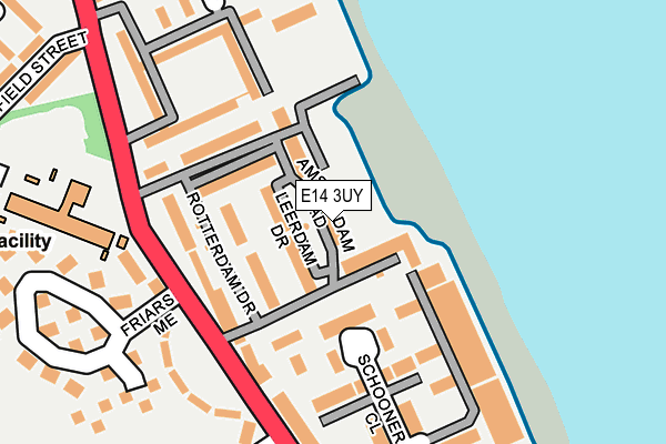 E14 3UY map - OS OpenMap – Local (Ordnance Survey)