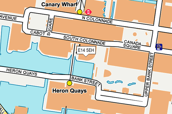 E14 5EH map - OS OpenMap – Local (Ordnance Survey)