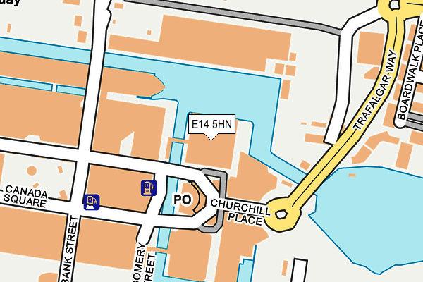 E14 5HN map - OS OpenMap – Local (Ordnance Survey)