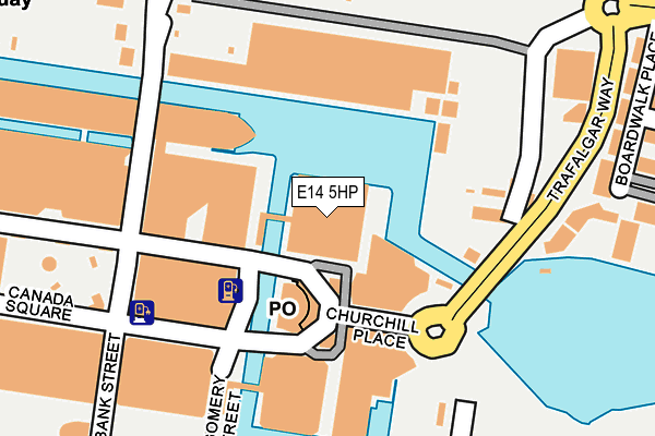 E14 5HP map - OS OpenMap – Local (Ordnance Survey)