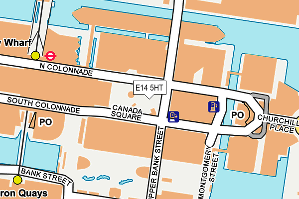 E14 5HT map - OS OpenMap – Local (Ordnance Survey)