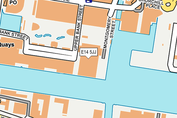 E14 5JJ map - OS OpenMap – Local (Ordnance Survey)