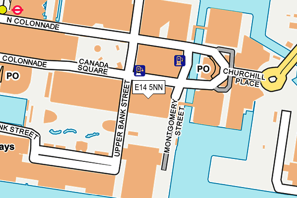 E14 5NN map - OS OpenMap – Local (Ordnance Survey)