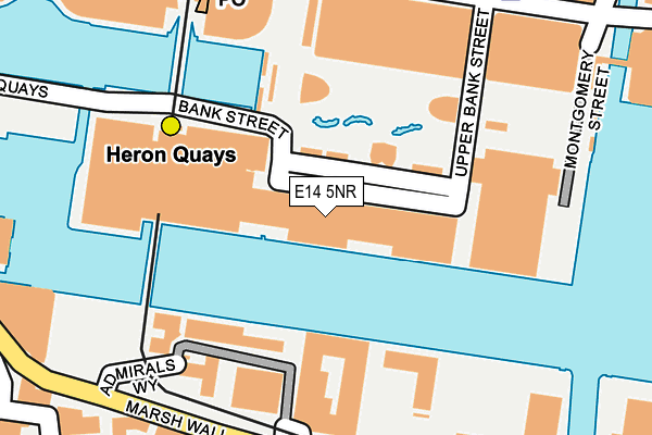 E14 5NR map - OS OpenMap – Local (Ordnance Survey)