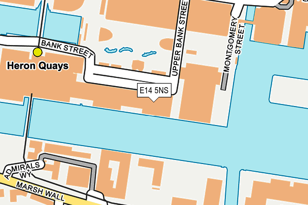 E14 5NS map - OS OpenMap – Local (Ordnance Survey)