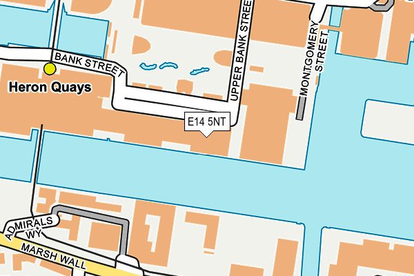 E14 5NT map - OS OpenMap – Local (Ordnance Survey)