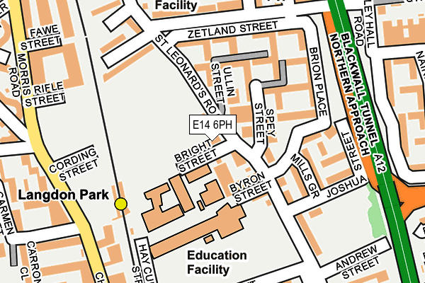 E14 6PH map - OS OpenMap – Local (Ordnance Survey)