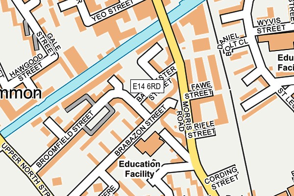 E14 6RD map - OS OpenMap – Local (Ordnance Survey)