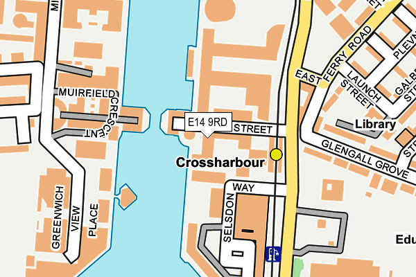 E14 9RD map - OS OpenMap – Local (Ordnance Survey)