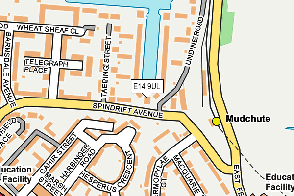 E14 9UL map - OS OpenMap – Local (Ordnance Survey)