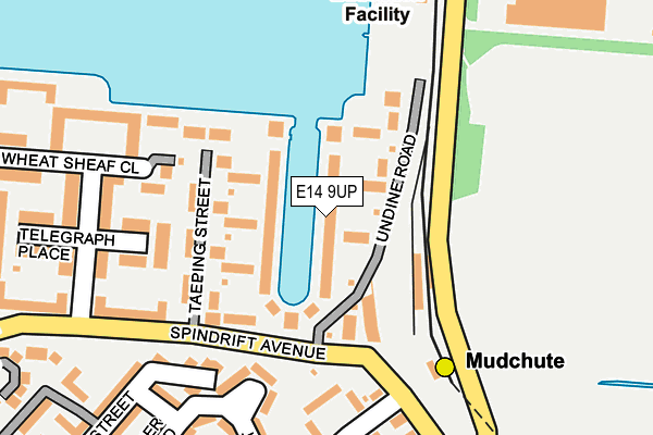 E14 9UP map - OS OpenMap – Local (Ordnance Survey)