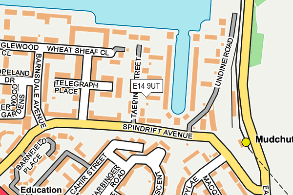 E14 9UT map - OS OpenMap – Local (Ordnance Survey)