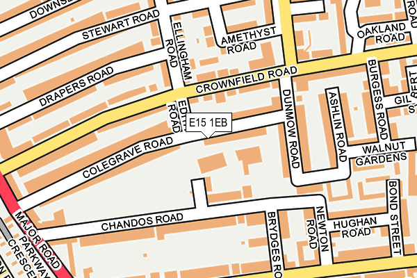 E15 1EB map - OS OpenMap – Local (Ordnance Survey)