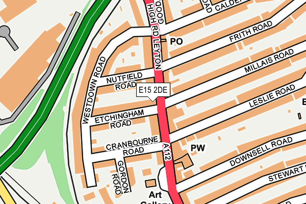 E15 2DE map - OS OpenMap – Local (Ordnance Survey)