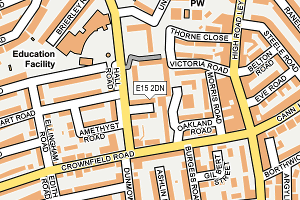 E15 2DN map - OS OpenMap – Local (Ordnance Survey)