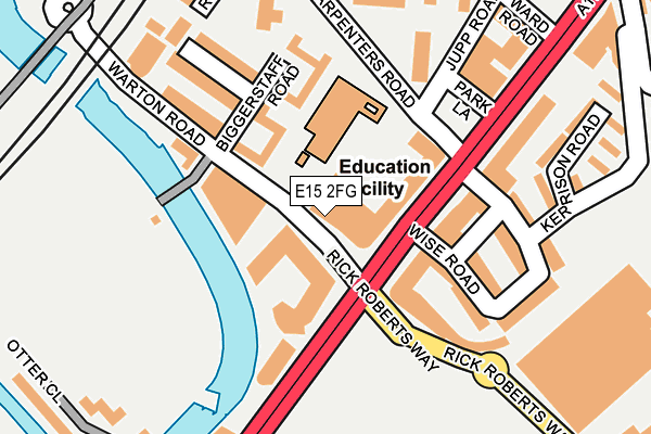 E15 2FG map - OS OpenMap – Local (Ordnance Survey)