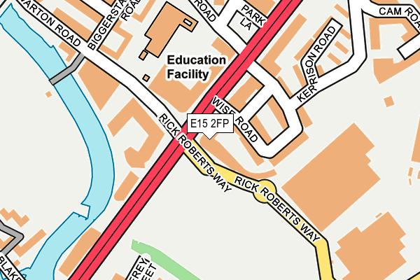 E15 2FP map - OS OpenMap – Local (Ordnance Survey)