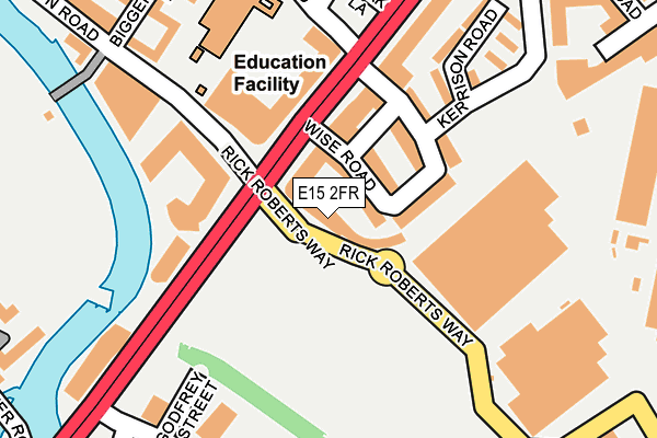 E15 2FR map - OS OpenMap – Local (Ordnance Survey)