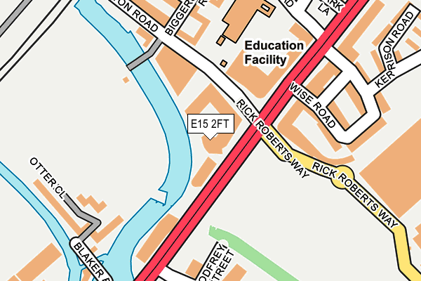 E15 2FT map - OS OpenMap – Local (Ordnance Survey)