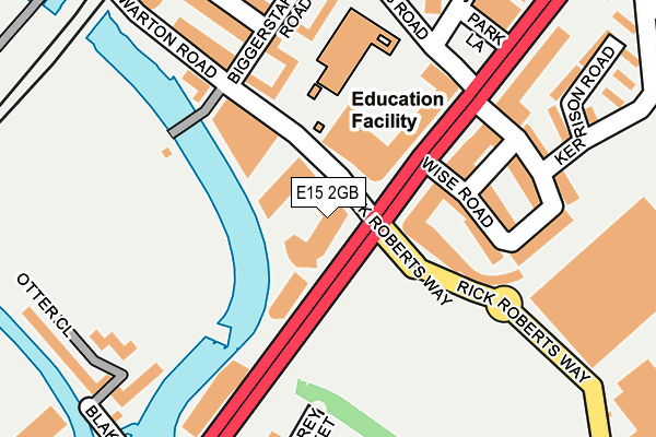 E15 2GB map - OS OpenMap – Local (Ordnance Survey)