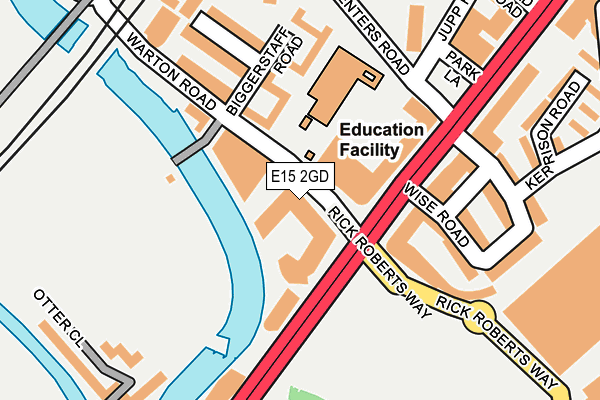 E15 2GD map - OS OpenMap – Local (Ordnance Survey)