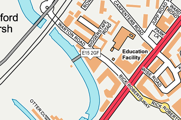 E15 2GF map - OS OpenMap – Local (Ordnance Survey)