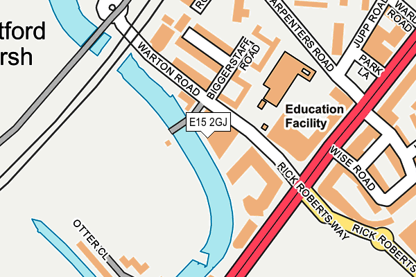 E15 2GJ map - OS OpenMap – Local (Ordnance Survey)