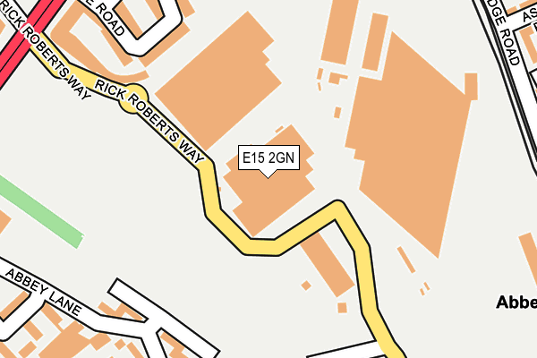 E15 2GN map - OS OpenMap – Local (Ordnance Survey)