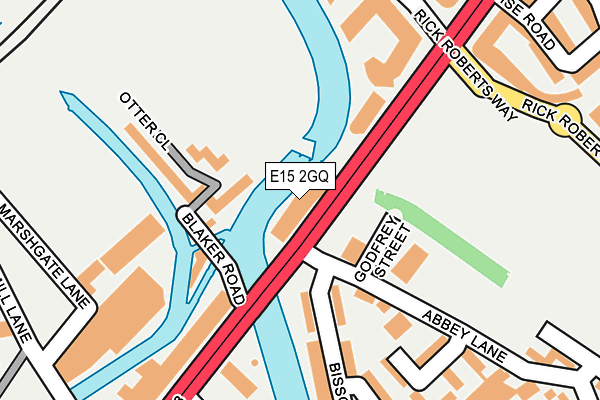 E15 2GQ map - OS OpenMap – Local (Ordnance Survey)