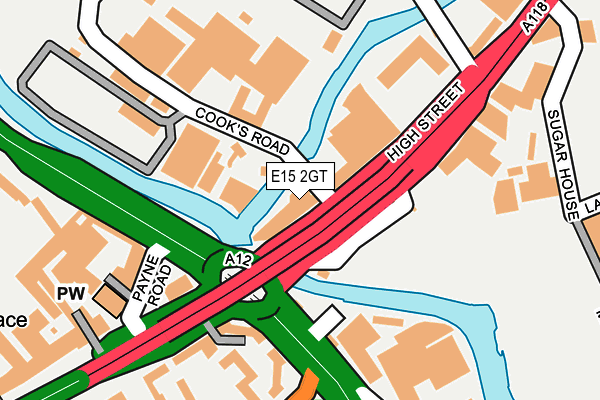 E15 2GT map - OS OpenMap – Local (Ordnance Survey)
