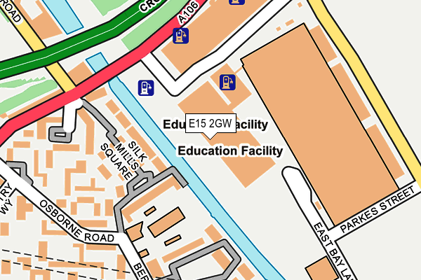 E15 2GW map - OS OpenMap – Local (Ordnance Survey)