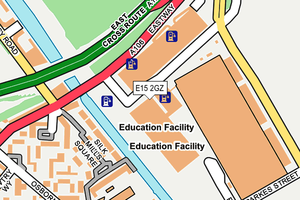 E15 2GZ map - OS OpenMap – Local (Ordnance Survey)