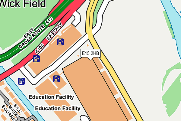 E15 2HB map - OS OpenMap – Local (Ordnance Survey)