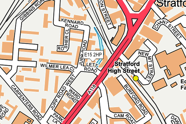 E15 2HP map - OS OpenMap – Local (Ordnance Survey)