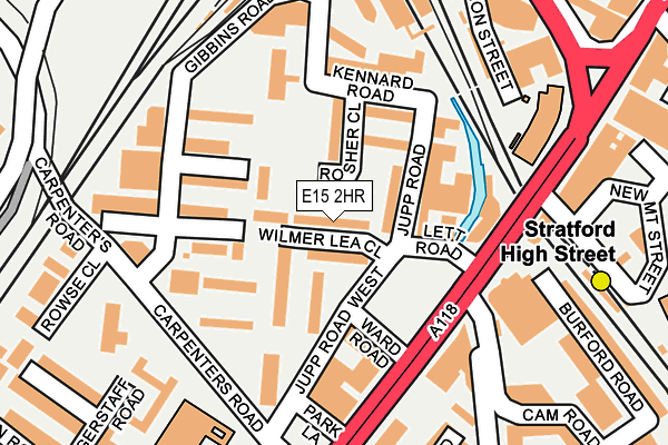 E15 2HR map - OS OpenMap – Local (Ordnance Survey)