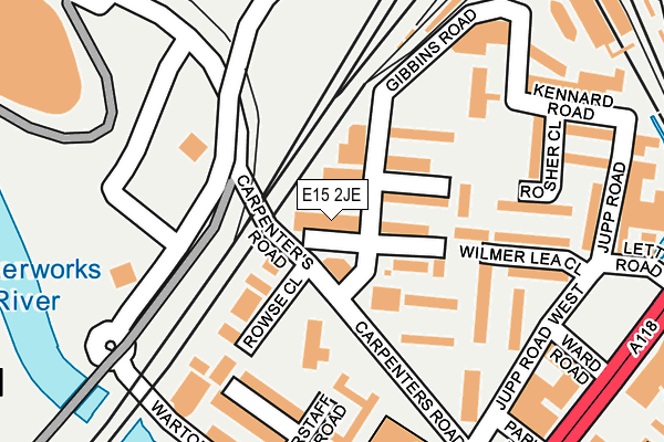E15 2JE map - OS OpenMap – Local (Ordnance Survey)