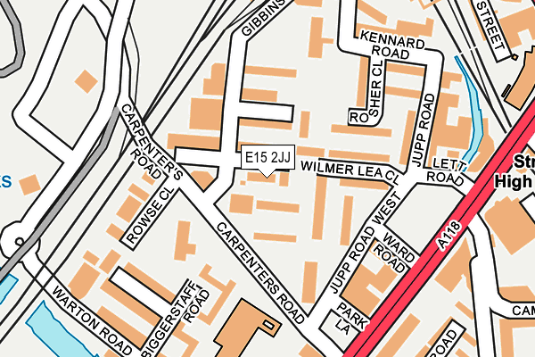 E15 2JJ map - OS OpenMap – Local (Ordnance Survey)