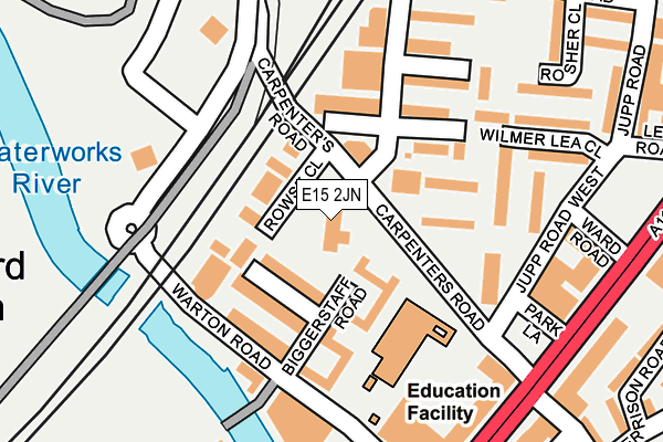 E15 2JN map - OS OpenMap – Local (Ordnance Survey)