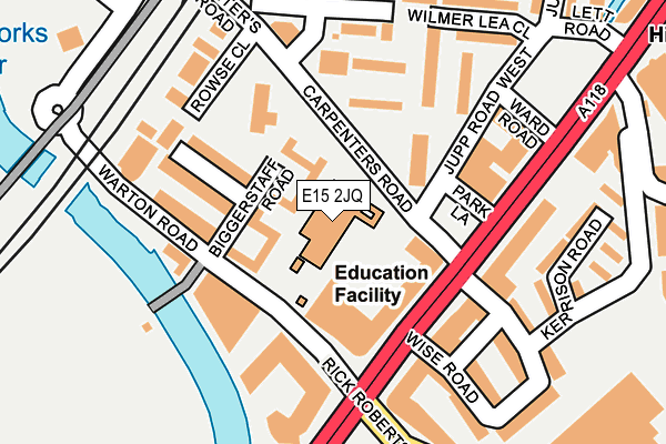 E15 2JQ map - OS OpenMap – Local (Ordnance Survey)