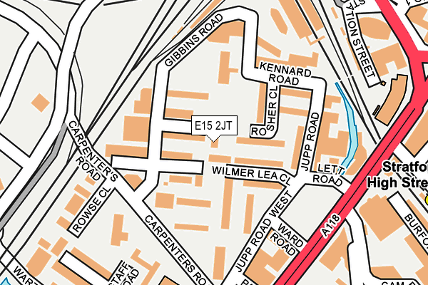 E15 2JT map - OS OpenMap – Local (Ordnance Survey)