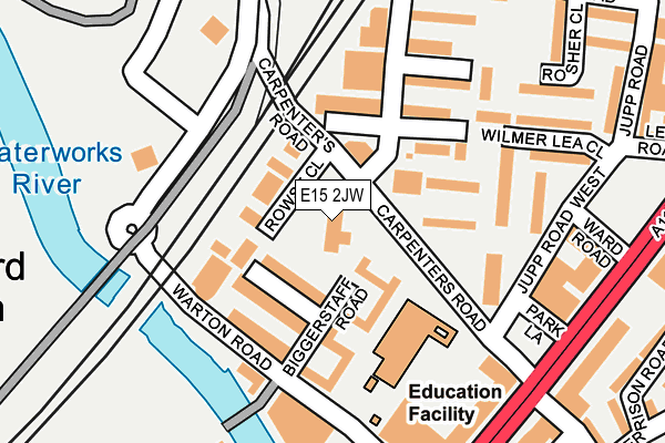 E15 2JW map - OS OpenMap – Local (Ordnance Survey)